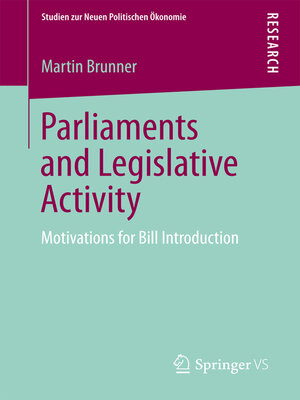 cover image of Parliaments and Legislative Activity